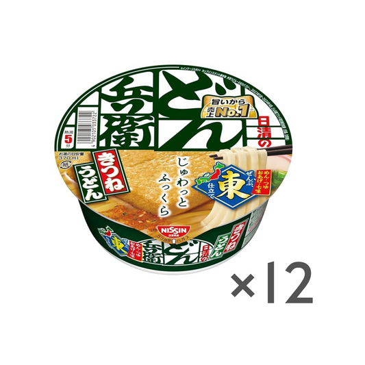 Nissin Donbei Kitsune Udon (Ost) 96g ×12 Becher