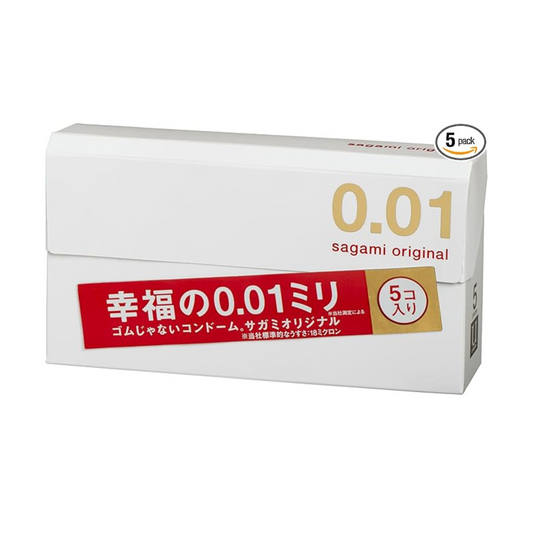 Sagami Original Kondom (0,01 mm Glück) – 5er-Pack
